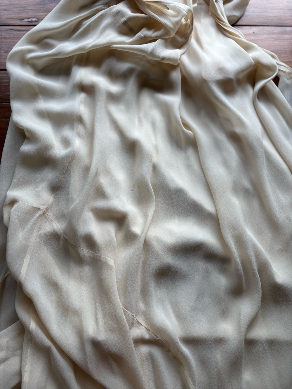 Vintage 1930's Silk Chiffon Wedding Gown - Picture 16 of 17